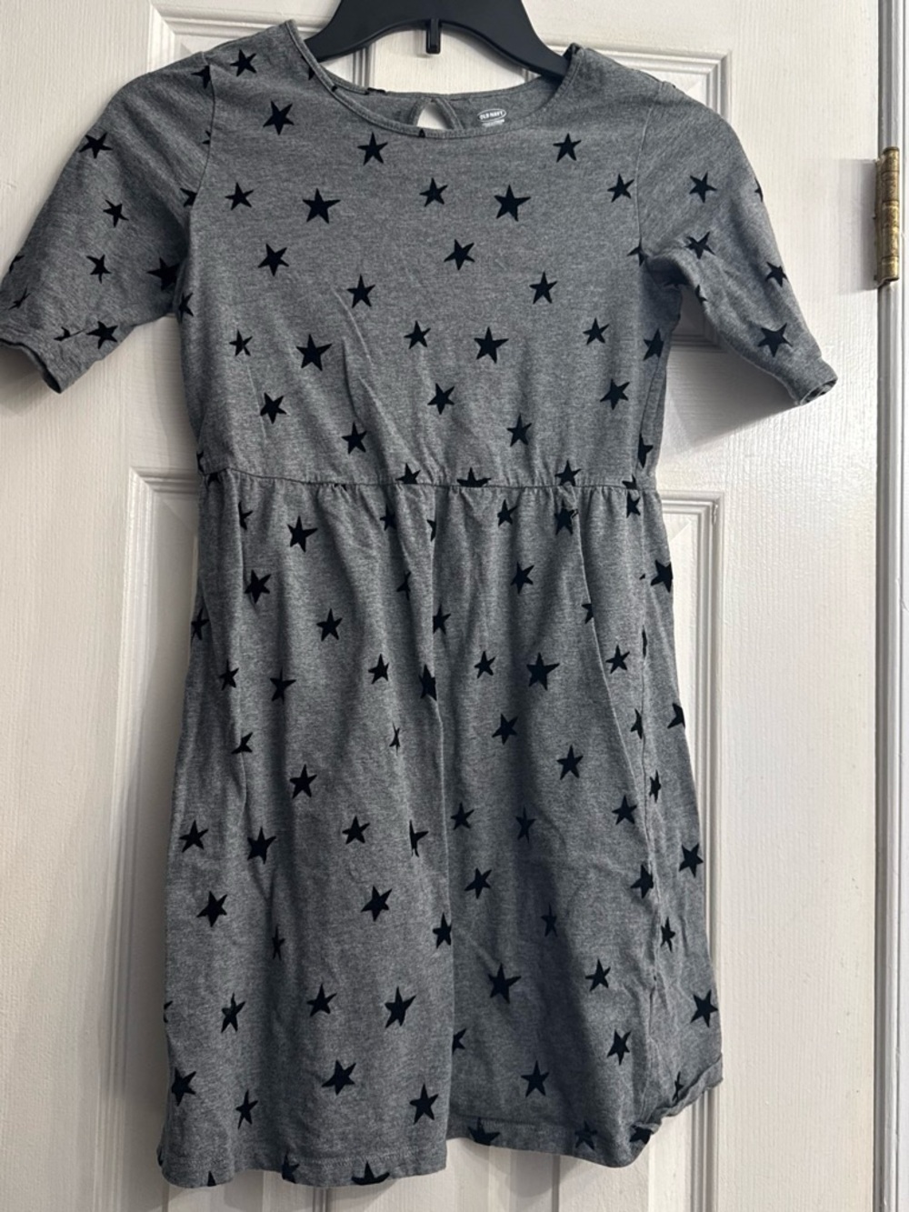 Old Navy Gray Dress with Black Star Print size L
